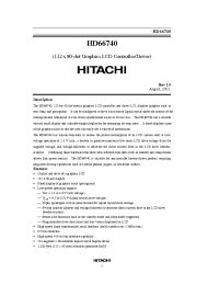 Datasheet HCD66740BP manufacturer Hitachi