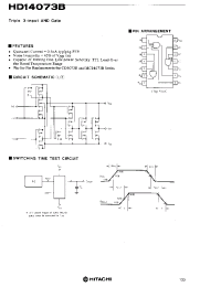 Datasheet HD14073 manufacturer Hitachi