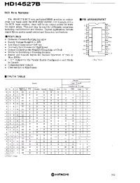 Datasheet HD14527B manufacturer Hitachi
