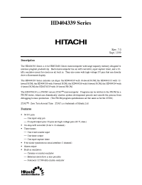 Datasheet HD404334FS manufacturer Hitachi