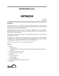 Datasheet HD404354S manufacturer Hitachi