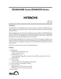 Datasheet HD404392 manufacturer Hitachi