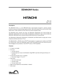 Datasheet HD40A4369S manufacturer Hitachi
