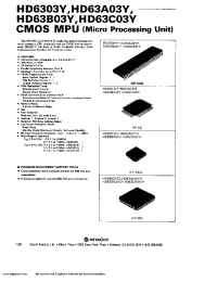 Datasheet HD63A03Y manufacturer Hitachi
