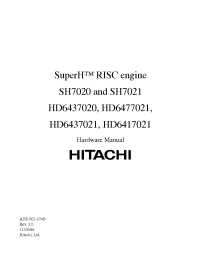Datasheet HD6417021 manufacturer Hitachi