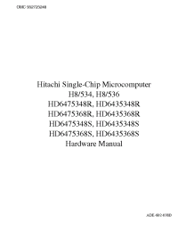 Datasheet HD6475348R manufacturer Hitachi