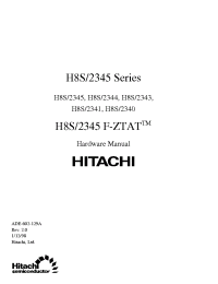 Datasheet HD64F2345TF manufacturer Hitachi