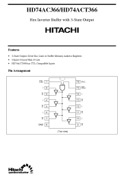 Datasheet HD74AC366 manufacturer Hitachi