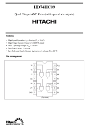 Datasheet HD74HC09 manufacturer Hitachi