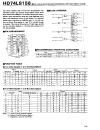 Datasheet HD74LS156P(DIP) manufacturer Hitachi