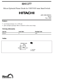 Datasheet HSU277 manufacturer Hitachi