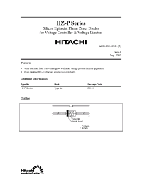 Datasheet HZ9.1 manufacturer Hitachi