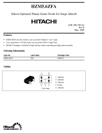 Datasheet HZM5.6ZFA manufacturer Hitachi