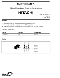 Datasheet HZM6.8ZMFA manufacturer Hitachi