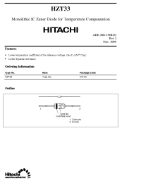 Datasheet HZT33 manufacturer Hitachi