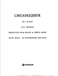 Datasheet LMG6382QHFR manufacturer Hitachi