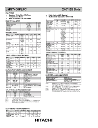 Datasheet LMG7400PLFC manufacturer Hitachi