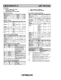 Datasheet LMG7420PLFC-X manufacturer Hitachi