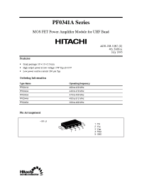Datasheet PF0342A manufacturer Hitachi