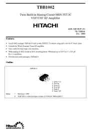 Datasheet TBB1002 manufacturer Hitachi