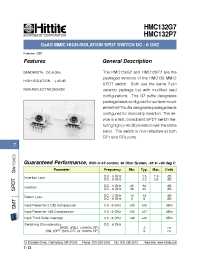 Datasheet HMC132P7 manufacturer Hittite