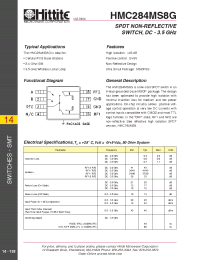 Datasheet HMC284MS8G manufacturer Hittite