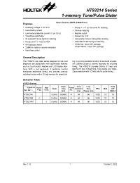 Datasheet HT93214 manufacturer Holtek