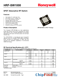 Datasheet HRF-SW1000-TR manufacturer Honeywell