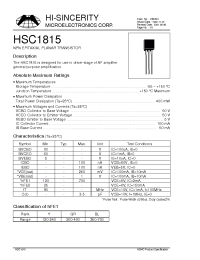 Datasheet H2N6427 manufacturer Hi-Sincerity