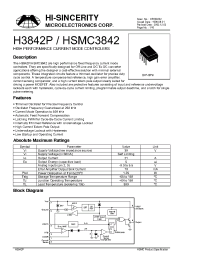 Datasheet H3842P manufacturer Hi-Sincerity