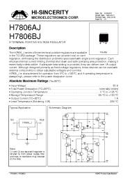 Datasheet H7806BJ manufacturer Hi-Sincerity