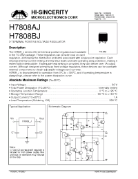 Datasheet H7808AJ manufacturer Hi-Sincerity