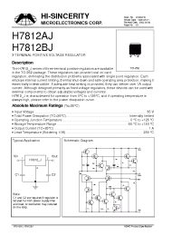 Datasheet H7812BJ manufacturer Hi-Sincerity