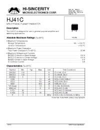 Datasheet HJ14C manufacturer Hi-Sincerity