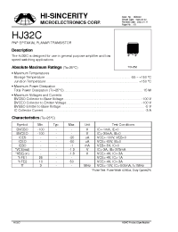 Datasheet HJ32C manufacturer Hi-Sincerity