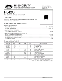 Datasheet HJ42C manufacturer Hi-Sincerity