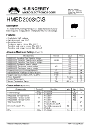 Datasheet HMBD2003C manufacturer Hi-Sincerity
