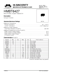 Datasheet HMBT6427 manufacturer Hi-Sincerity