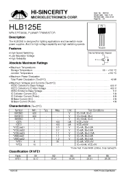 Datasheet HMPSA18 manufacturer Hi-Sincerity