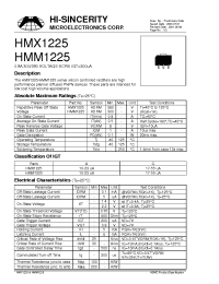 Datasheet HMX1225 manufacturer Hi-Sincerity
