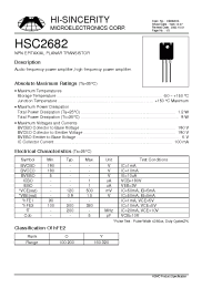 Datasheet HSC2682 manufacturer Hi-Sincerity