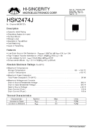 Datasheet HSK2474J manufacturer Hi-Sincerity