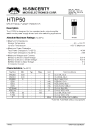 Datasheet HTIP50 manufacturer Hi-Sincerity