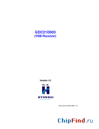 Datasheet GDC21D003 manufacturer Hynix