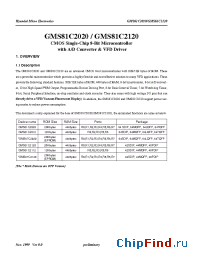 Datasheet GMS81C2020 manufacturer Hynix