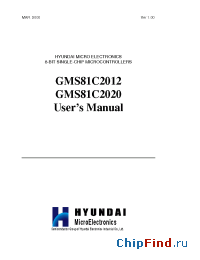 Datasheet GMS81C2020K manufacturer Hynix