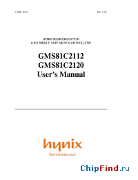 Datasheet GMS81C2112K manufacturer Hynix