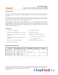 Datasheet HY57V561620T-I manufacturer Hynix