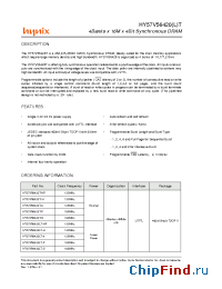 Datasheet HY57V56420LT-HP manufacturer Hynix