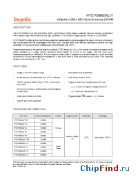 Datasheet HY57V56820LT-HP manufacturer Hynix